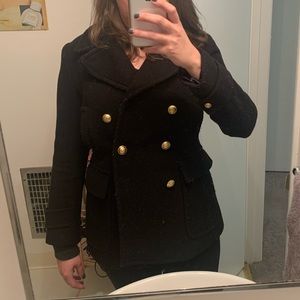 J Crew black Pea Coat